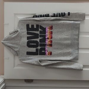 Victoria Secret pink zip up hoodie XS Bling